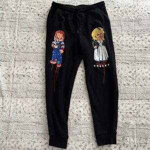 Cavity Colors Bride of Chucky Wanna Play Joggers Sweatpants Size Adult Small